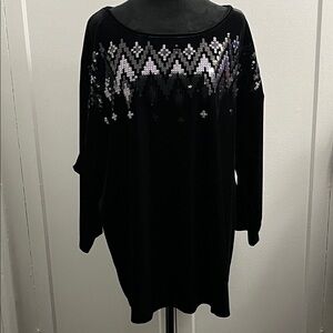 Vintage Bob Mackie Wearable Art tunic top,